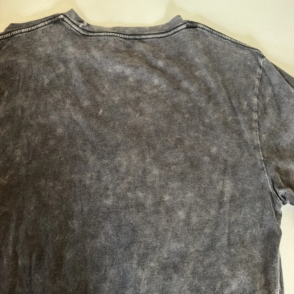 True Religion Men Crew Neck T-Shirt Size Large Buddha Guitar Graphic Wash